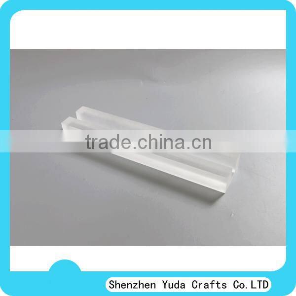 Acrylic frosted base, perspex frozen base, plexiglass milling block