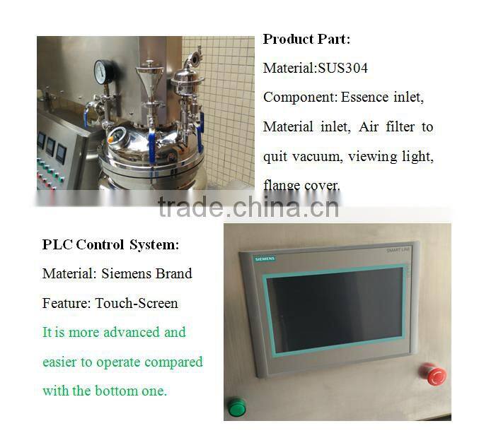 Small vacuum emusifying machine/homogenizer mixer