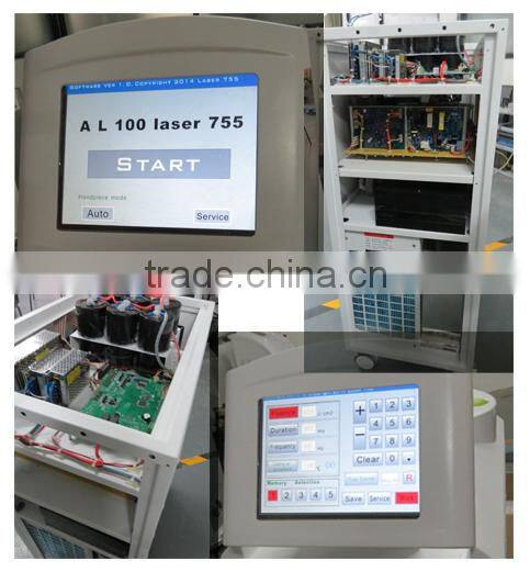 Beijing Quartuslaser new design alexandrite laser 755nm hair removal device