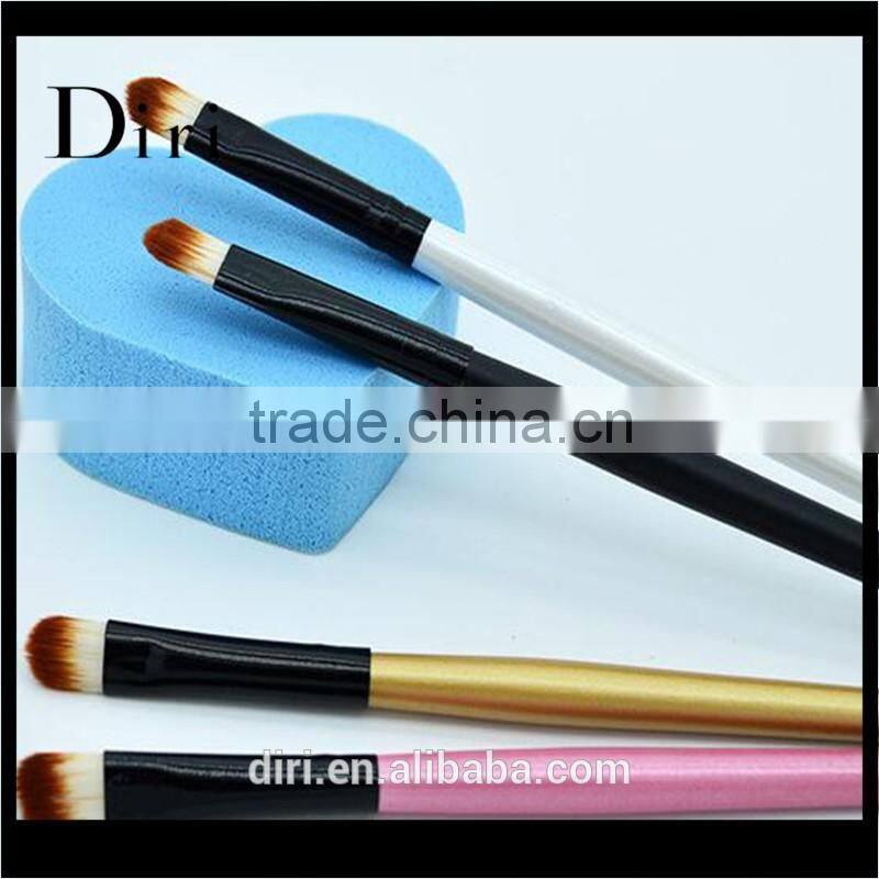 1Pcs 2 Heads Black Wooden Multifunctional Makeup Brush Eyeshadow Brush
