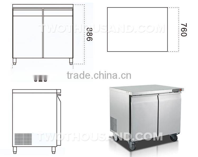 2017 Best Seller Commerical Stainless Steel Pizza Prep Table