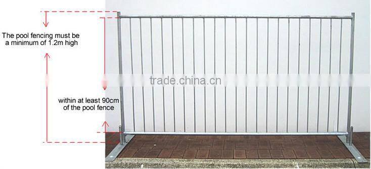 hot dipped galvanized Outdoor Safety Removable Portable Folding Temporary Swimming Pool Fence