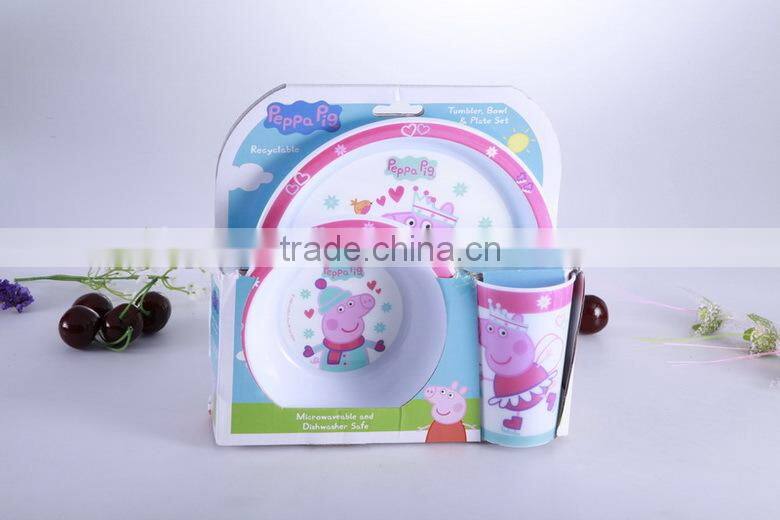 2016 colorful patern melamine plates set