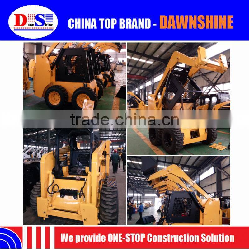 Hot Small Chinese Bobcat Skid Steer Tires 12-16.5 JC60 Mini Skid Steer Loader for Sale