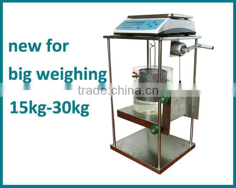hydrostatic counter weighing density scale