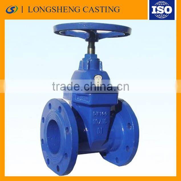 manual flange connection cast iron gate valve/stem cast iron globe valve