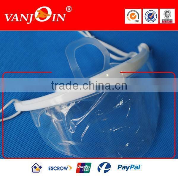 Health and Sanitay Face Mouth Plastic Mask Breathing Mouth Spit Guard Service Mask Transparent Best for Food Processing Cooking