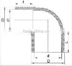 UPVC reducing elbow /plastic reducing elbow