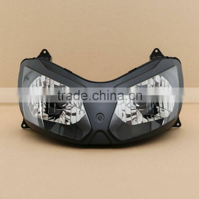 Front Headlight Clear Headlamp Assembly Set For Kawasaki Ninjia ZX12R 02-05 03