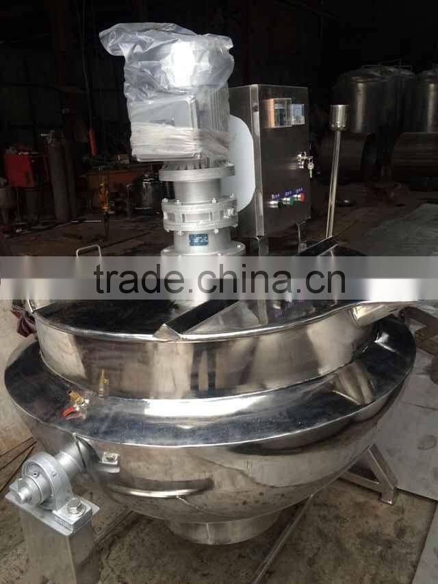 stainless steel sugar cooking jacketed kettle