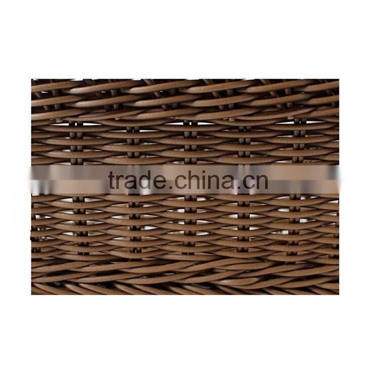 S&D Round Black Plastic Kitchen Storage Basket