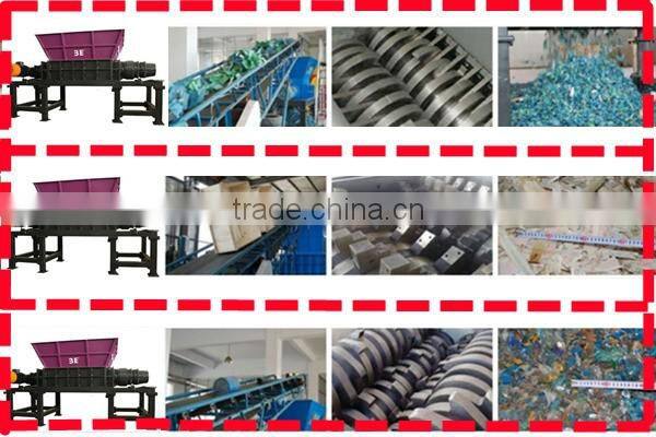 Indonesia single shaft 15kw waste paper shredder small model can bottles shredde
