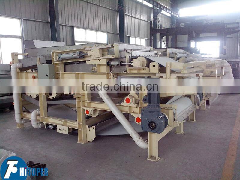 Continous operation belt filter press for effluent treatment plant