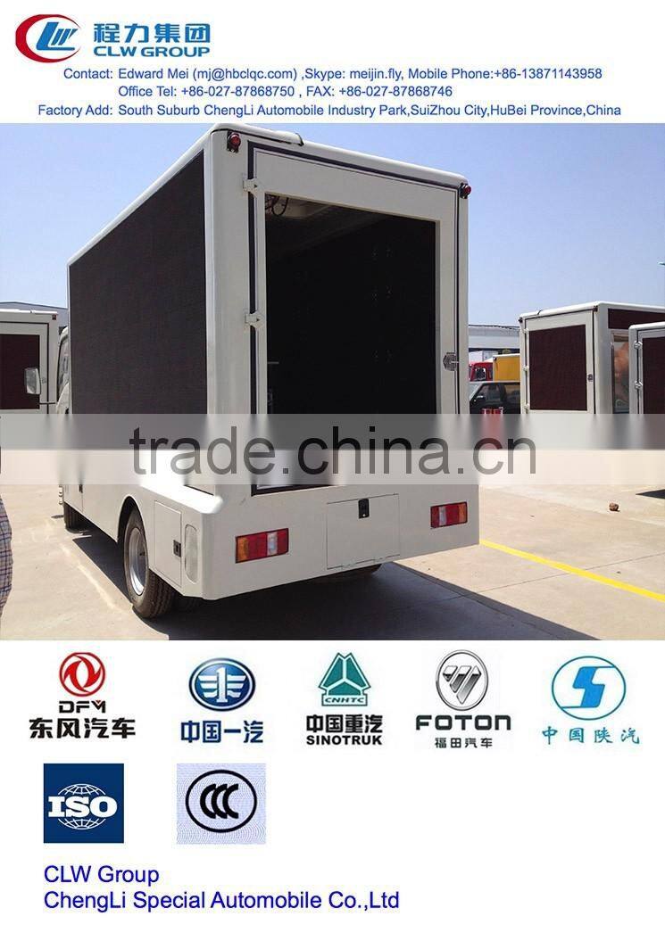 HOWO LED advertising truck,4x2 mobile truck led tv screen