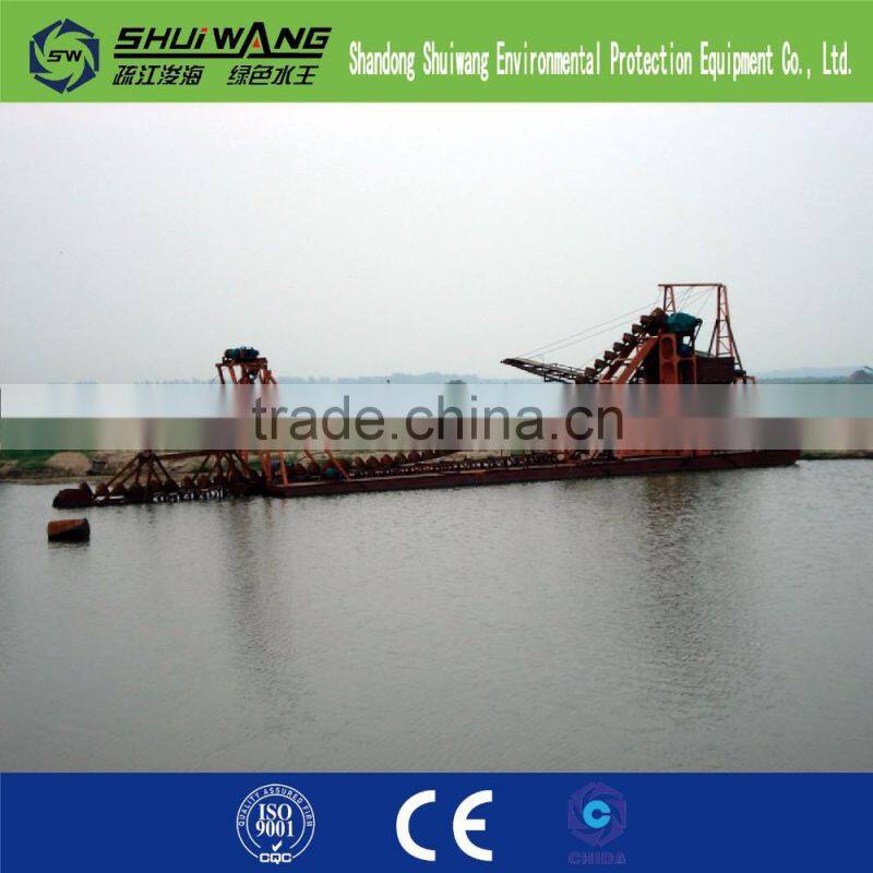 chain bucket sand/alluvial mining dredger sea sand dredger
