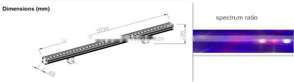 Deep water culture hydroponics system aquatic plant grow light,waterproof grow bar