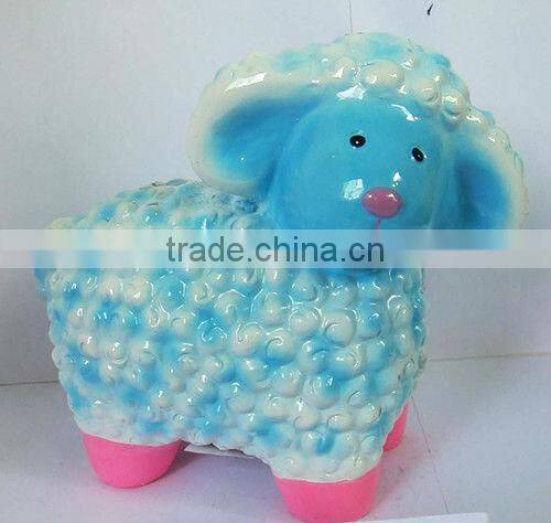 Polyresin animal diy coin box