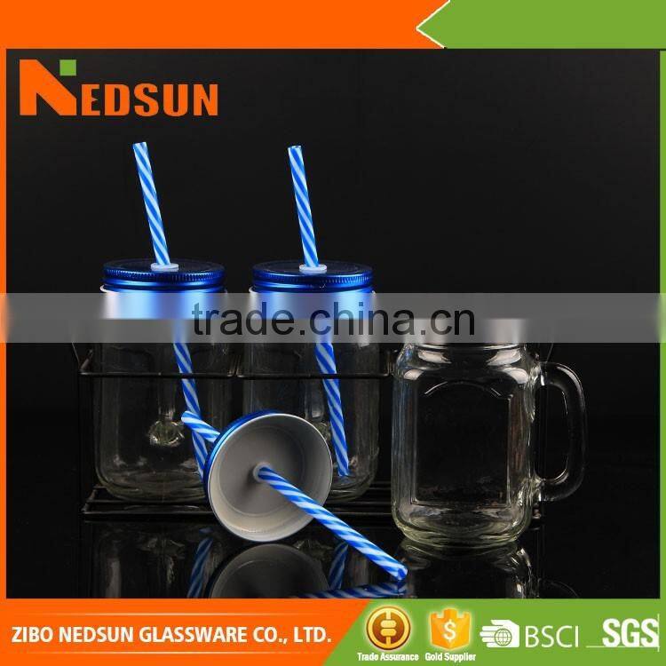 The newest style 660ml Direct factory glass juice jar best sales products in alibaba