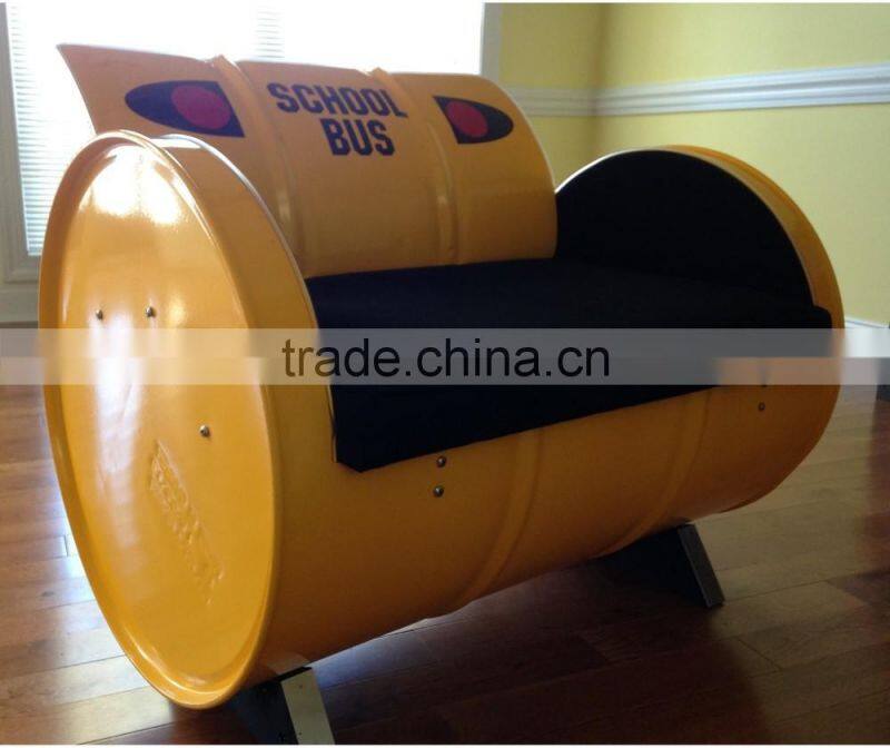 2017 Sigma Drum Works Furniture yellow oil drum classic sofa