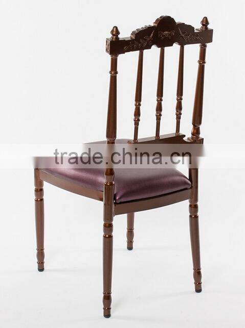 wholesale quality stackable aluminum fancy royal wedding chair QL-D907