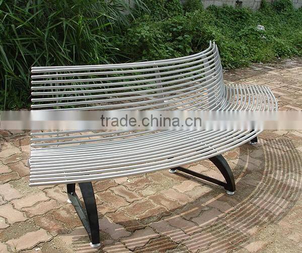 Steel Metal modern commercial seating benches