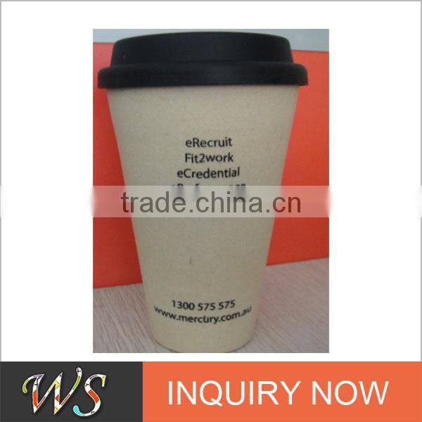 Eco Bamboo Fiber Reusable Coffee Cup