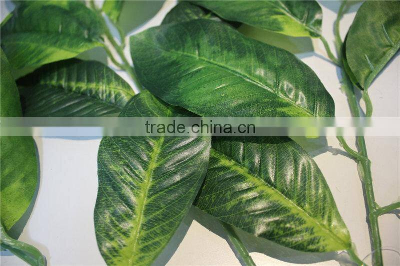 artificial plants artificial leaf branch decor green loquat leaf decoration