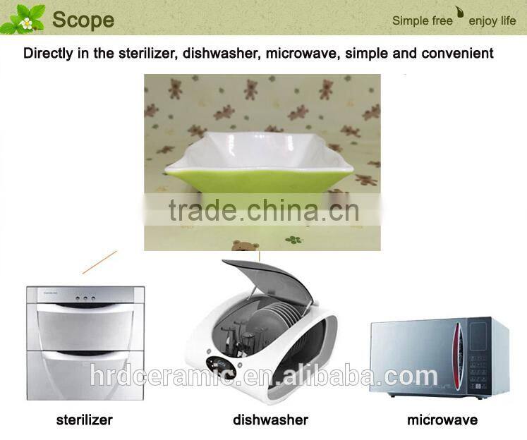 Stocked Porcelain ceramic kitchenware plate dish