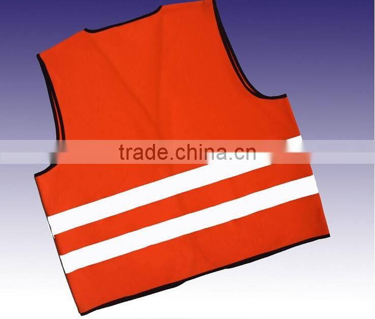 Cheap high visible road safety GREEN /ORANGE reflective vest PASSED EN 2047
