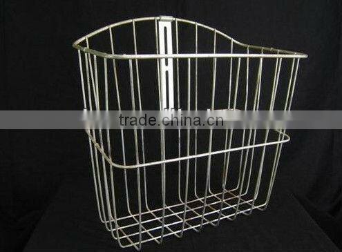 Vintage Wald Steel Wire Bicycle Saddle Bag Hanging Storage Basket Front Decor