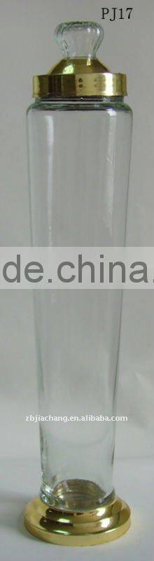 4L glass ginseng bottle with metal rack PJ17