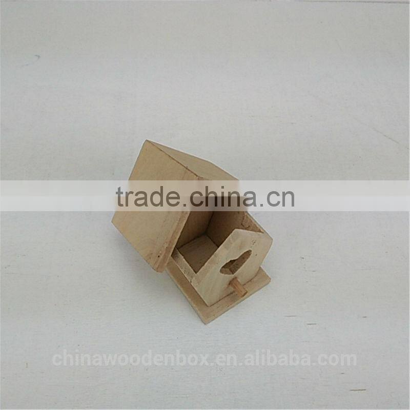 3D handmade decorative wooden bird house,wooden bird feeder