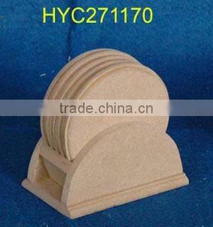 custom unfinished wooden coaster wholesale