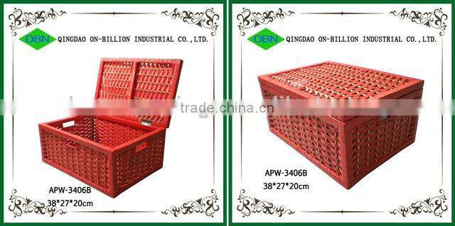 2014 New design large paper rope container storage vintage basket
