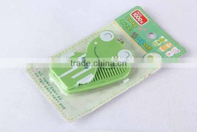 Animal shaped folding comb with mirror with hanging chain/hair brush