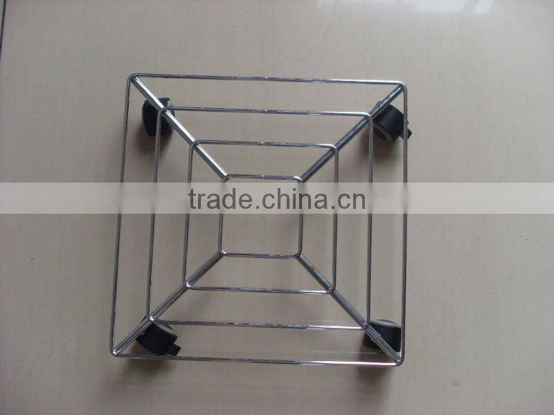 HIGH QUALITY home removable metal flower shelf Plant Trolley wheel flower shelf