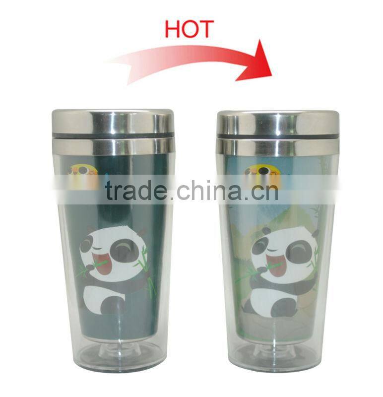 Factory sale 16oz double wall stainless steel travel mug for promotion