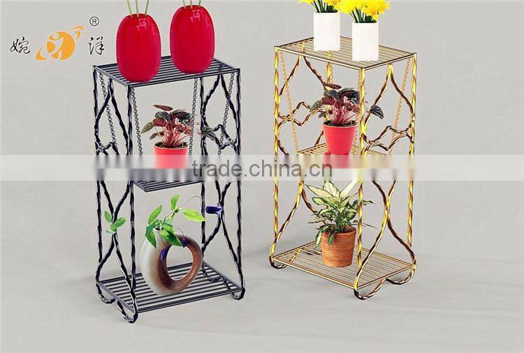 2017 new design different types garden plant iron flower pot stand