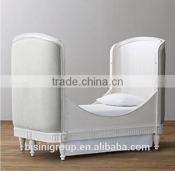 American Style Elegant Cot Baby Bed, New Classical Solid Wood Baby Crib
