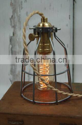 Coffee Shop Metal Wire Steel Ceiling Lamp Light Bulb Cover