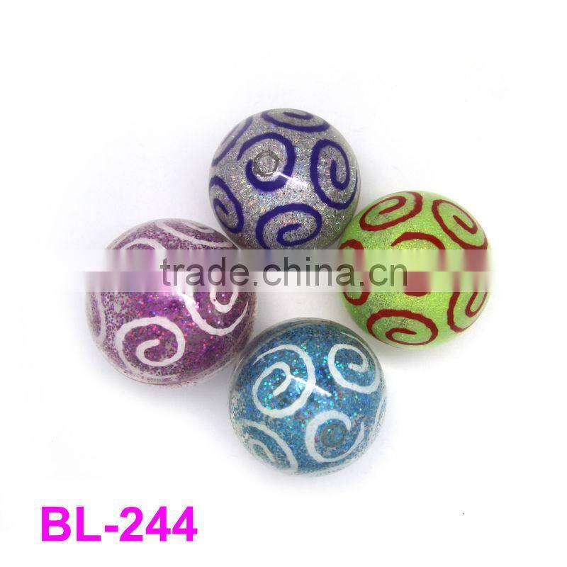 80mm Christmas air ball,bouncing ball,air ball printed with heart