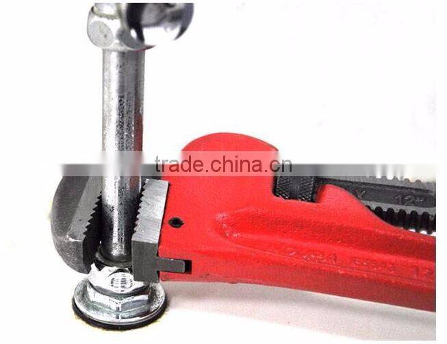 24 inch straight heavy duty american type style pipe wrench monkey adjustable plumbing spanner clamp