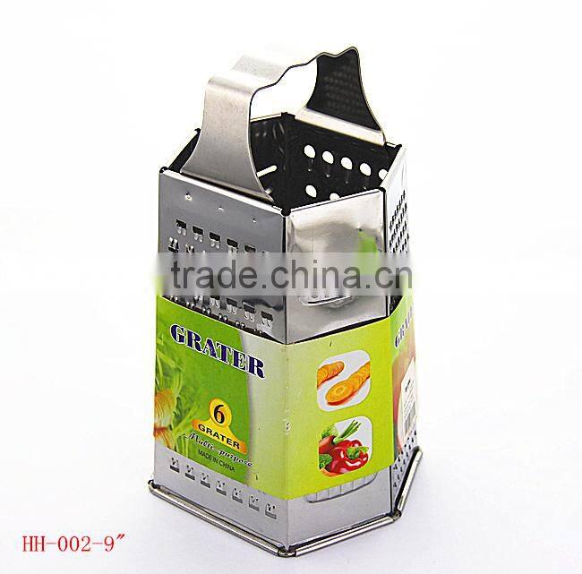 HH002 6 in1 multifunctional kitchen tools stainless steel grater