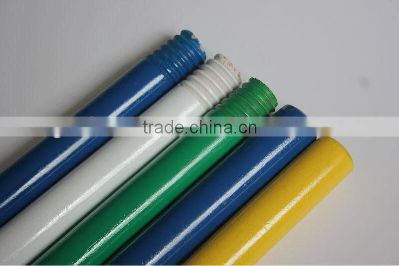 Color round Varnished wooden broom handle