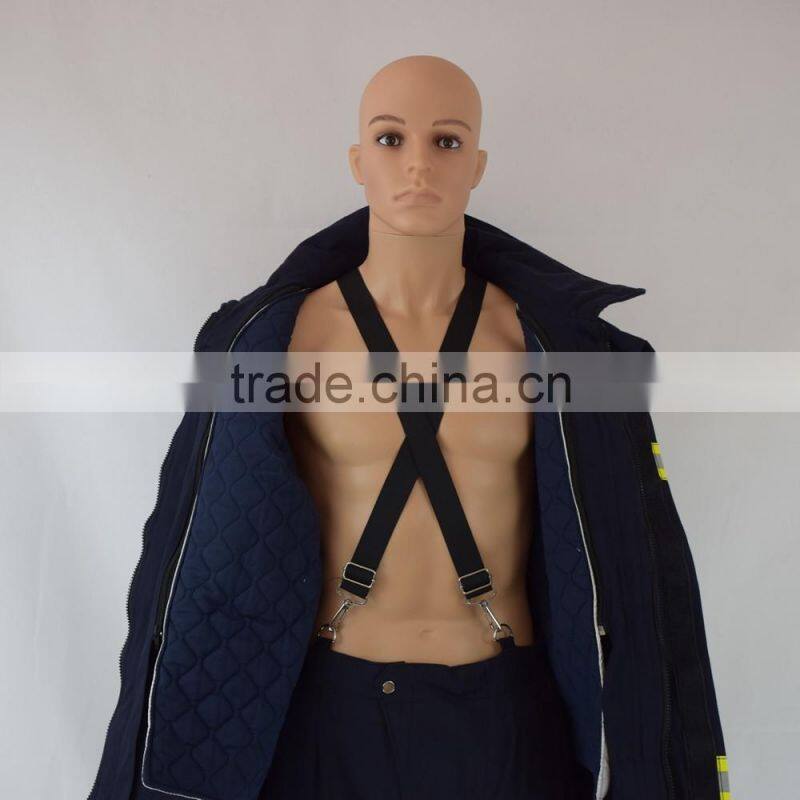 100% Flame resistant fabic Four protection layer fire fighting turnout gear