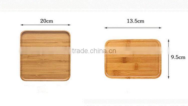 Engraved polish fancy Bamboo plate for resturant /home Wooden bread tray Wooden food plate
