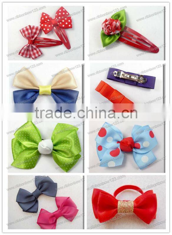 MSD wholesale ribbon flower for socks decorations,mini handmade ribbon flower