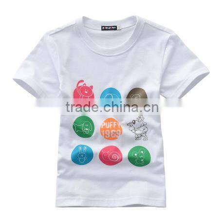 Music Printed Boy Short Sleeve Shirt