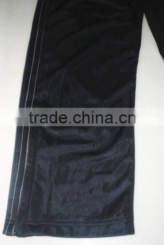 New design from Jiangxi China boys sport pants 100% polyester tricot 200g, brushed inside