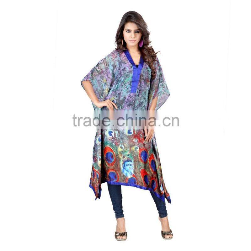 Custom 100% Polyester Print Beach Kaftan 2016/Woman Resort Wear from Alibaba India